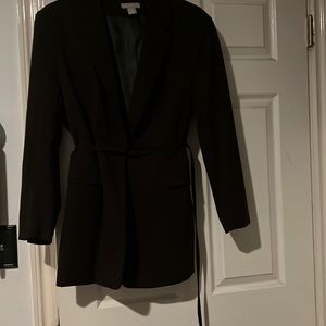Chocolate brown blazer jacket